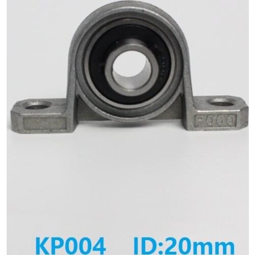 20pcs/lot KP004 20mm Bore Diameter P004 Zinc Alloy Bearing Pillow Block Mounted Support Housing Insert Bearing