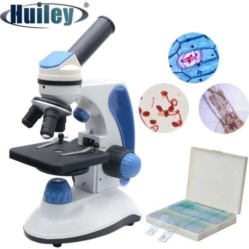 40X-2000X LED Monocular Biological Microscope with USB Camera Top Bottom Light Source Student Experiment Digital Microscope