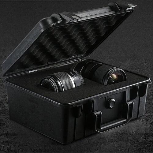 ABS Plastic Toolbox Safety Instrument Tool Box Outdoor Tool Case Impact Resistant Suitcase With Sponge
