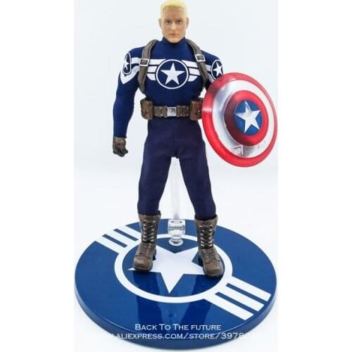 Disney Marvel Avengers Captain America 16cm Action Figure Anime Mini Decoration PVC Collection Figurine Toy model children gift