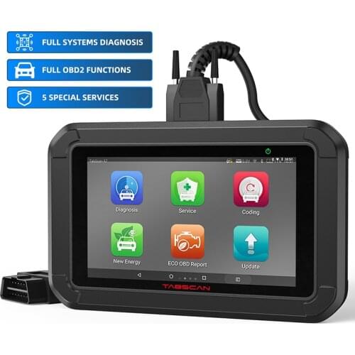 EUCLEIA Tabscan X7 OBD2 Automotive Scanner Full System Diagnostic Tools SAS EPB Reset Battery Match ODB 2 OBD2 Scanner