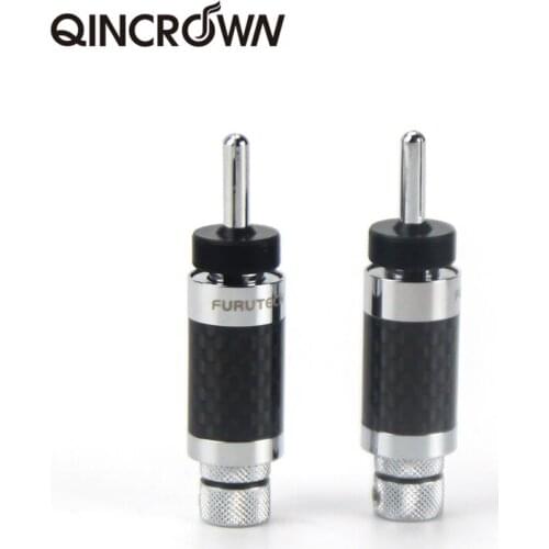 HIFI Audio Furutech Rhodium-Plated Pure Copper Carbon Fiber Speaker Banana Plug