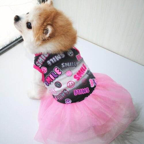 Summer Dog Dress Pet Dog Clothes For Small Dog Wedding Dress Skirt Puppy Clothing Spring Fashion Cotton Pet Clothes