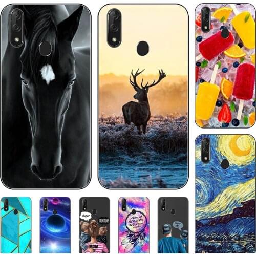 Fashion Bumper Cute Case For ZTE Blade V10 Vita Blade V10 V 10 2019 Soft Silicone Cat Horse Flower Cover Back Shell