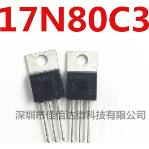 Xinyuan 5PCS/LOT SPP17N80C3 TO-220 SPP17N80 TO220 17N80 17N80C3