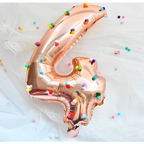 16in Birthday Number Balloon Set 0-9 Happy Birthday Wedding Party Decorations Shower Figures Globos Digit