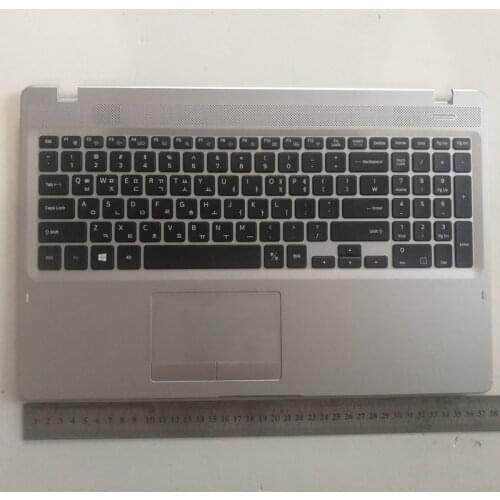 Korean new laptop keyboard with touchpad palmrest for Samsung NP 500R5L 550R5L-Y02 Z03