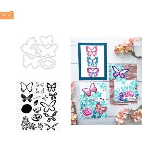 Cutting Dies 2021 New Arrival Beautiful Butterfly Metal Stencil for DIY Scrapbooking Paper Card Making Embossing Craft Dies