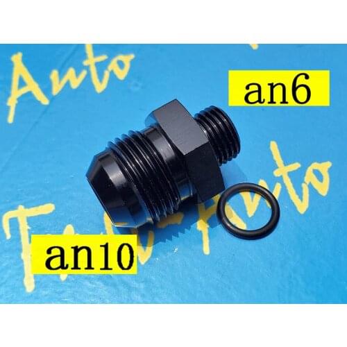 Male orb AN6 6AN AN 6 to an10 10an an 10 male adaptor Adapter With O-Ring fitting