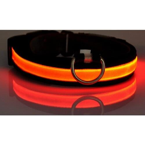 Led Usb Dog Collar Pet Dog Collar Night Dog Collars Glowing Luminous Rechargeable LED Night Safety Flashing Small Dogs