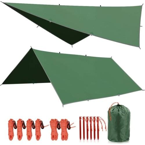 10 X 10 Ft Waterproof Camping Tarp, Rainfly Tent Tarp,Hammock Rainfly,Picnic and Beach Mat,Tent Footprint, and Sunshade,Hiking