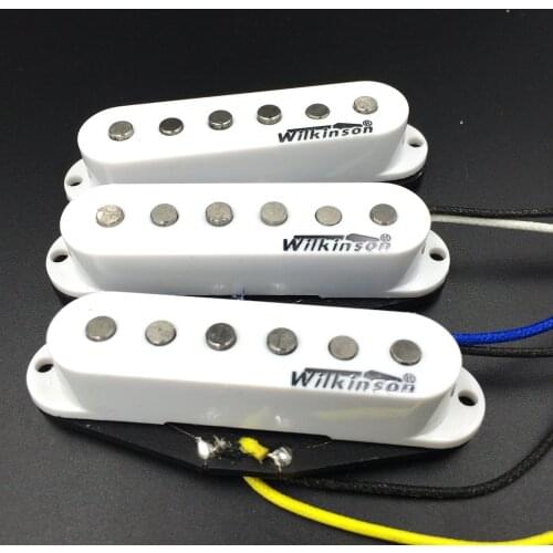 Wilkinson WVS 60s Alnico5 SSS Single Coil Guitar Pickups White Electric Guitar Pickups For ST Guitar Made In Korea