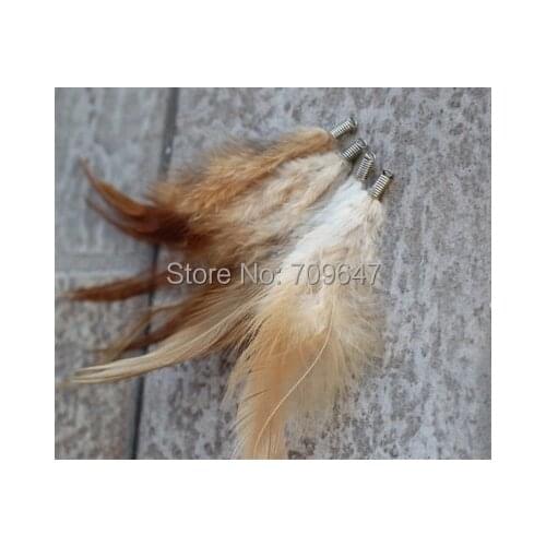 10Pcs/lot!Natural Colour Hackle feathers bundle for necklace,earring,DIY Jewelry Accessories&Crafts/Costume etc