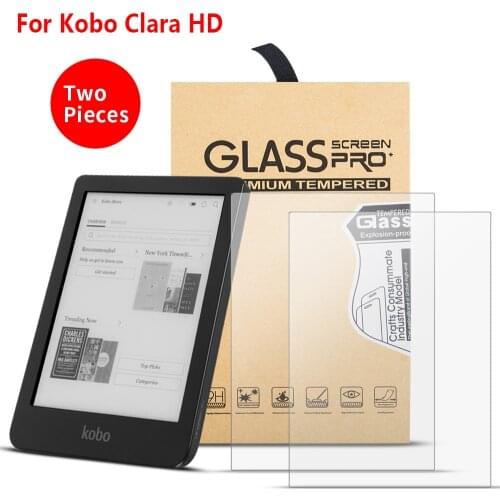 2PCS/Lot Screen Protectors for Kobo Clara HD 6 inch 2018 e-reader e-book Nano Explosion Proof Tempered Glass Protective Film
