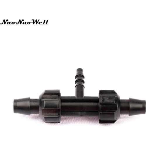 5pcs Lengthen 9/12 to 4/7mm Hose Reducing Tee Irrigation Fittings Coupling Tees Garden Water Connectors