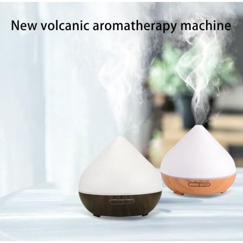 550ml Large Capacity Humidifier Home Portable Ultrasonic Aroma Essential Oil Diffuser Air Humidifier with 7 Colors LED Lights