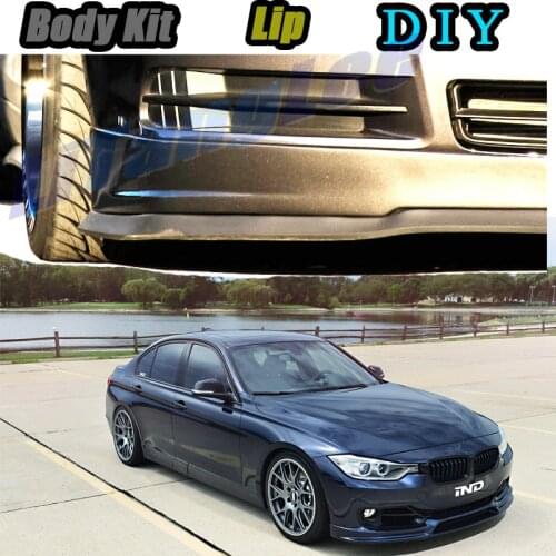 Car Bumper Lip Front Spoiler Skirt Deflector For BMW 3 M3 F30 F31 F34 G20 Tune Car Modified Body Kit VIP Hella Flush Lips