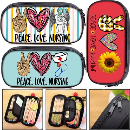 Galaxy Universe Print Cosmetic Bag Pencil Box Space Pattern Children School Case Functional Pencil Bags Cartoon Make Up Bag