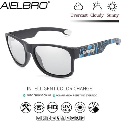 Cycling Sunglasses Polarized Discoloration Sunglasses Mens Glasses For Bicycle Outdoors Sports Mtb Bike Bicycle gafas ciclismo