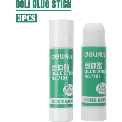 Deli 7101 Solid Glue 9G 3Pcs Handmade Glue Heavy Body Glue Stick Student Office Supplies Wholesale