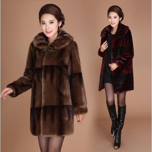Faux Fur Plus Size Long Winter Coat Women Clothes 2020 Womens Jackets Coats Womens Clothing Casaco Feminino KJ282