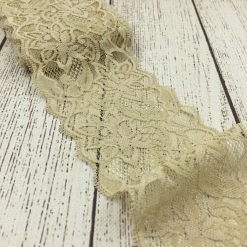 10yards/color/pack 3 inch wide Tulle Lace Trim Lace Ribbon for Ornaments Elastic Lace Stretch for Baby Girls Hair Accessories