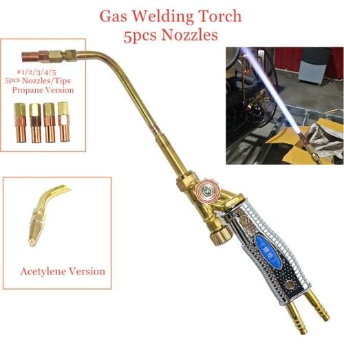 Gas Welding Torch Acetylene Propane Jet torch Gas Welding Tools Brazing Torch Air Conditioning Copper Aluminum Pipe Welding Gun