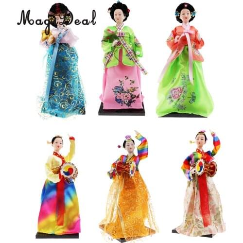 Korean Folk Doll Beauty Women Crafts for Home Wedding Decor Art Gift 30cm