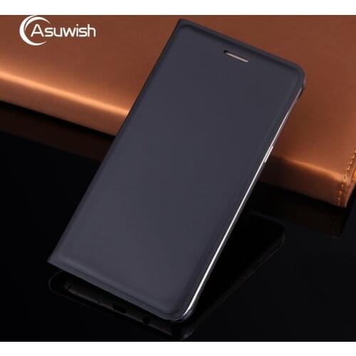Asuwish Flip Case Leather Cover For Samsung Galaxy J5 2016 J5 2015 J3 J7 Pro 2017 J2 J4 J6 Plus J8 2018 Grand Prime Phone Case