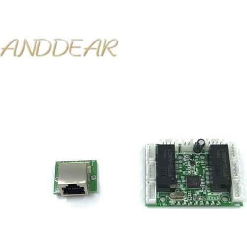 8 port mini module design ethernet switch circuit board for ethernet switch module 10/100mbps 8 port PCBA board OEM Motherboard