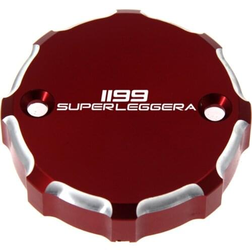 Motorcycle Front Brake Fluid Reservoir Cover Cap For Ducati 1199 Panigale Superleggera 2014