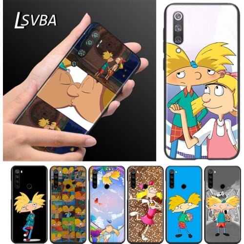 Cartoon Hey Arnold Silicone TPU Cover For Xiaomi Mi Note 11 10T 10 9 9T SE 8 Pro Lite Ultra 5G Phone Case Bag