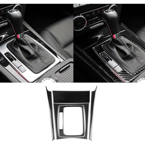 Car Central Console Gear Shift Panel Cover Trim Frame Sticker Fit for Mercedes Benz C Class W204 2007-2013 Car Accessories