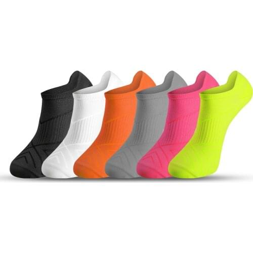 Professional Running Socks Men Women Cotton Socks Fitness Cycling Badminton Tennis Marathon Shallow Mouth Unisex Sports Socks