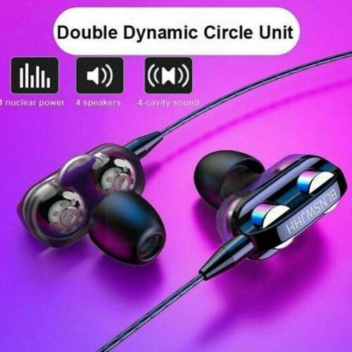 NEW Earphone Universal In-Ear Stereo Earbuds Built-in Microphone Quality Earphones High Wired T1X6