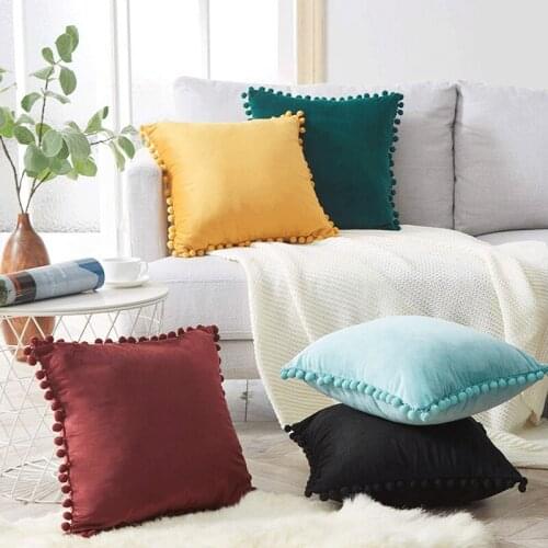 OblongCushion Cover Home Decor Pillow Covers Living Room Bedroom Sofa Decorative Pillowcase 30x50cm Shaggy Fluffy Cover
