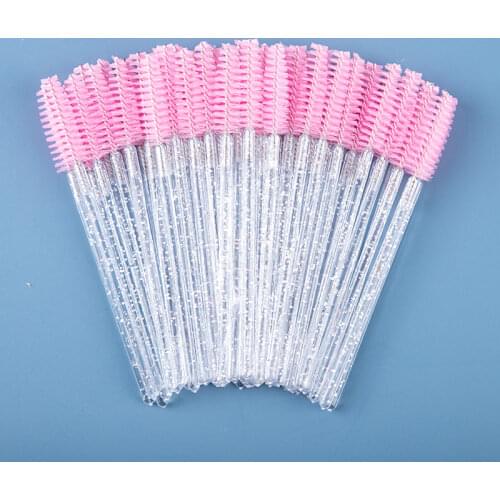 50/100Pcs/Pack New Good Quality Disposable Eyelash Eye Lash Makeup Brush Mini Mascara Wands Brush Eyelash Extension Tool