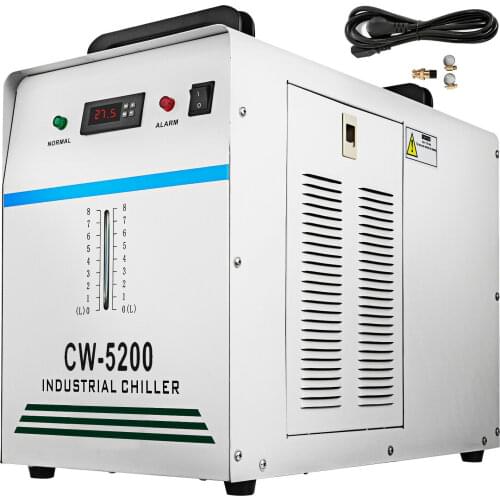 6L Industrial Water Chiller CW-5000DG Thermolysis Type 800W Water Cooling Water Chiller CO2 Laser Tube Cooler for CNC Engraving