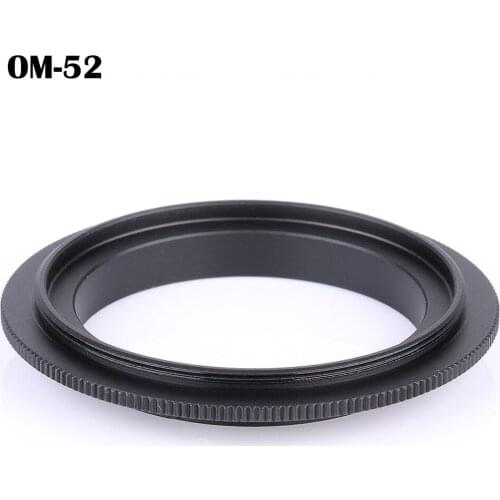 OM-52mm Macro Reverse lens Adapter Ring for Olympus DSLR OM Mount