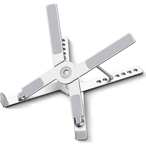 Laptop Stand Tablet Holder Creative liftable Heightened Stand Alloy Portable Laptop Desk Stand for 10-17'' Laptops 1 Pc