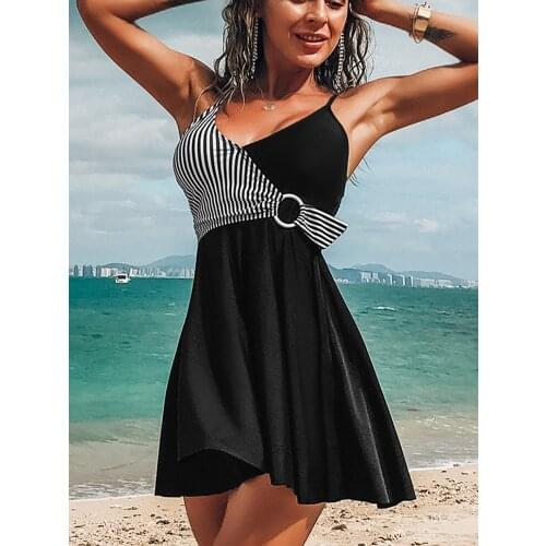 Womens Swimwear 2021 Plus Size Women Swimsuit Tankini Set Shorts Swim Wear Summer Beach Wear Vintage Two Piece Swimwear Female