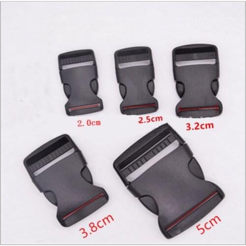 10/20/30/50pcs Adjusting clasp size 2.0/2.5/3.2/3.8/5cm bag accessories Backpacks plastic clasp adjusting clasp
