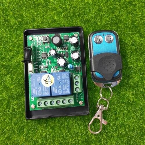 315/433MHZ AC 250V 110V 220V 2CH Relay Receiver Module with metal shell remote control using transmitter module smart home