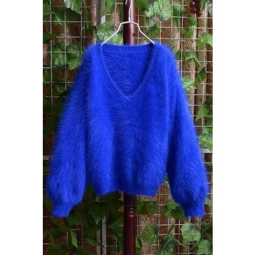 S4New plush mink cashmere sweater free shipping S42