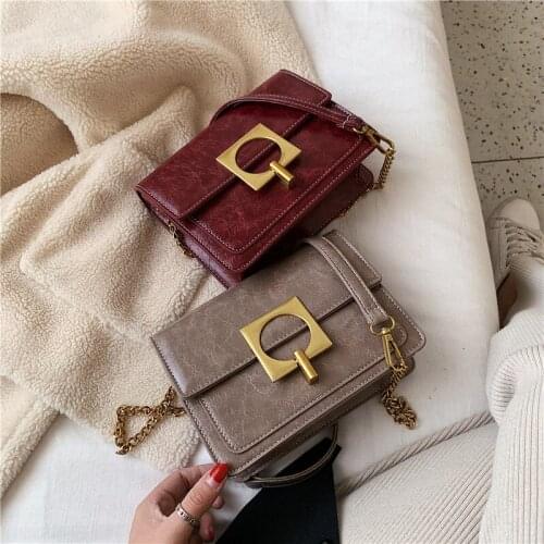 Shoulder Bag Crossbody Bags for Women Luxury Handbag Women Bag Purse All-match Retro Fashion Chain Luxury 2021 New PU Leather