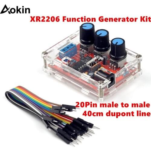 XR2206 High Precision Function Signal Generator DIY Kit Sine Triangle Square Output 1Hz-1MHz Adjustable Frequency Amplitude