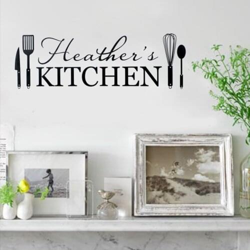 Healthy kitchen wall stickers tableware decals household kitchen decoration stickers restaurant wall fashion art decoration ct14