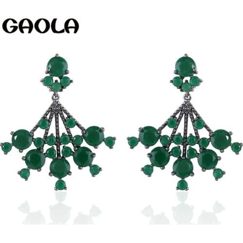 GAOLA 2018 Women Jewelry Tree Plant Dangle Earrings For Women Christmas Brincos GLE7287