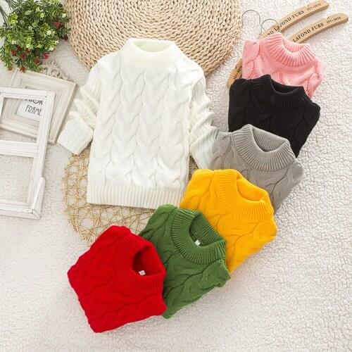 Boys Girls Winter Clothes Childrens Clothing Sweater Kids Warm Tops O-neck Pullovers 1-8 Years Old Girl Boy Kintted Sweaters