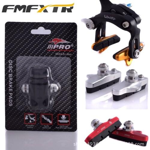 1 Pair Bike Bicycle V Brake Shoe Cycling Brake Skin 55mm*12mm MTB Mountain Road Bicycle Brake Parts Accessories FMF